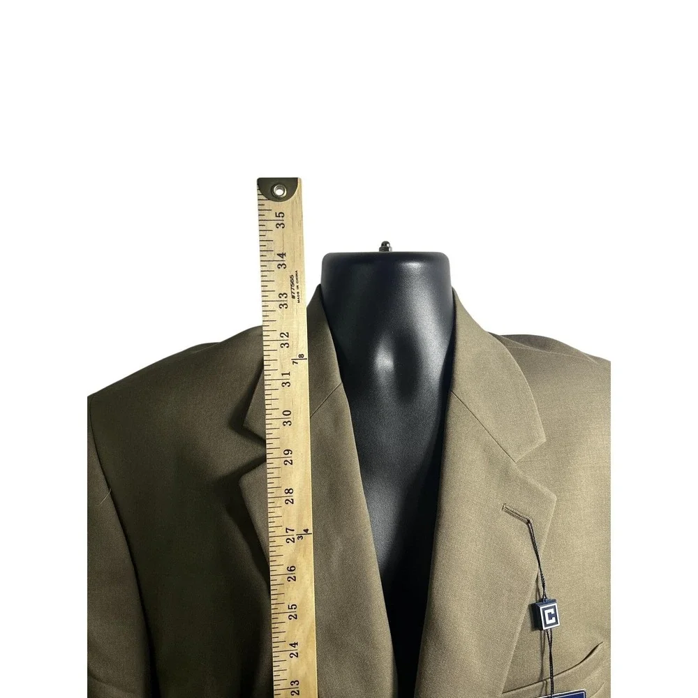 Chaps Blazer Mens 46 Brown Pure New Wool Suit Separate Sport Coat 2 Btn‎